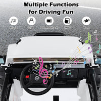 INFANS 2 Seater Ride on Truck, 12V Battery Powered Electric Vehicle for Kids with Remote Control, Power Display, LED Lights