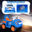 INFANS Ride on Car, 6V Electric Toy for Kids with Radar, Rocket, MP3, USB, Horn, 4-Wheeler Battery Powered Quad Gift for Toddlers