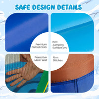 INFANS Inflatable Bounce House, Snowman Theme Kids Jumping Castle, Indoor Outdoor Inflatable Obstacle Course