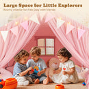 INFANS Kids Play Tent, Large Size Playhouse with Star Light Windows, Indoor Outdoor Princess Tents Castle for Toddlers