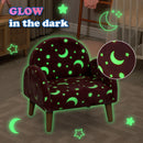 INFANS Kids Sofa with Glow in The Dark, Toddler Armchair Couch, Upholstered Comfy Foam Children Chair for Kindergarten Playroom