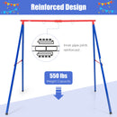 550lbs Heavy Duty Metal Swing Frame | Extra Large A-Frame Swing Stand for Kids and Adult Outdoor Backyard Playground INFANS