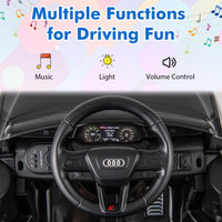 INFANS Licensed Audi SQ8 Ride on Car, Battery Powered Electric Vehicle for with Remote Control, Adjustable Music, LED Lights