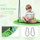 INFANS 660lbs 40 Inch Saucer Tree Swing, Round Flying Swing Seat for Kids, Outdoor Round Platform Swing