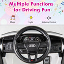 INFANS Licensed Audi SQ8 Ride on Car, Battery Powered Electric Vehicle for with Remote Control, Adjustable Music, LED Lights