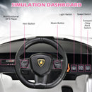 INFANS 12V Licensed Lamborghini Sian Kids Ride on Car with Parent Remote Control, Electric Toy Roadster Carbon Fiber Textured