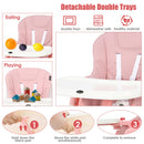 INFANS 4 in 1 High Chair�CBooster Seat, Convertible Highchair, Installation-Free,Simple Fold for Baby, Infant& Toddler