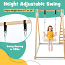 INFANS Climbing Toys for Toddlers, 4 in 1 Foldable Kids Wood Montessori Triangle Set Climber, Indoor Climb Activity