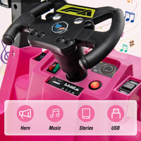 INFANS Ride on Car, 12V 2 in 1 Kids Street Sweeper Truck Electric Vehicle with Remote Control