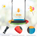 Kids Toddler Toy Adjustable Saucer Swing and Heavy Duty Belt Swing Seat for Indoor Outdoor Activity INFANS