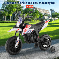 INFANS Kids Motorcycle 12V, Electric Ride-on Motorbike for Toddlers with Training Wheels