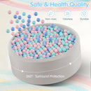 INFANS Foam Ball Pit for Toddlers with 200 Balls, 36"x 12" Large Round Ball Pool Playpen with Soft Memory Sponge Pad, BPA Free