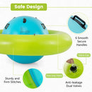 INFANS 8FT Inflatable Dome Rocker Bouncer, Outdoor Kids Giant Roll and Play Seesaw Rocker with 6 Secure Handles