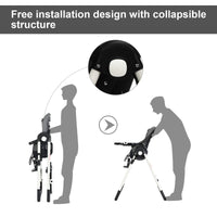 INFANS Foldable High Chair for Babies & Toddlers with Multiple Adjustable Backrest, Footrest and Seat Height