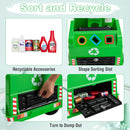 INFANS Ride on Car, 6V Recycling Garbage Truck Electric Vehicle with Music, Horn, Warning Lights