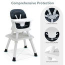 INFANS 8 in 1 Baby High Chair, Convertible Highchair for Babies and Toddlers, Infant Dining Booster Seat, Kids Stool Table Chair Set
