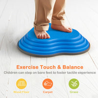 INFANS Balance Stepping Stones for Kids, 6, 11pcs Non-Slip Plastic Balance Stones, Indoor Outdoor Coordination Balance Blocks
