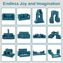 INFANS Modular Kids Play Couch, 8 PCS Toddler Creative Sectional Fort Building Sofa