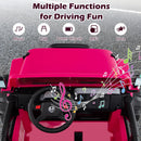 INFANS 2 Seater Ride on Truck, 12V Battery Powered Electric Vehicle for Kids with Remote Control, Power Display, LED Lights