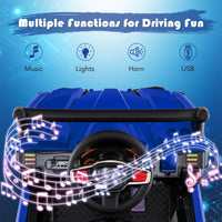 INFANS 12V Ride on Car UTV, Battery Powered Off-Road Kids Electric Vehicles with Remote Control, Music, Horn, MP3, Lights