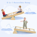 INFANS Pikler Triangle Set 7 in 1 Climbing Toys for Toddlers Foldable Baby Wood Montessori Jungle Gym