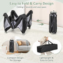 INFANS Foldable Baby Playpen with Mat, Large Baby Play Yard for Infant with 50 Ocean Balls, Fence Toddler Activity Center