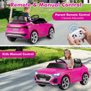 INFANS Licensed Audi SQ8 Ride on Car, Battery Powered Electric Vehicle for with Remote Control, Adjustable Music, LED Lights