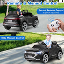 INFANS Licensed Audi SQ8 Ride on Car, Battery Powered Electric Vehicle for with Remote Control, Adjustable Music, LED Lights