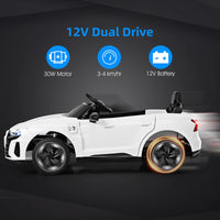 INFANS 12V Kids Ride On Car, Licensed Audi RS e-tron GT Electric Vehicle with Remote Control INFANS