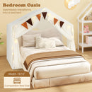 INFANS Kids Play Tent, Large Size Playhouse with Star Light Windows, Indoor Outdoor Princess Tents Castle for Toddlers