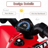 Infans Kids Ride On ATV, 6V Electric Vehicle for Toddlers, 4 Wheeler Battery Powered Motorized Quad Toy Car INFANS