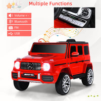 INFANS Licensed Mercedes Benz G63 Kids Ride on Car, 12V Electric Vehicle, Battery Powered for Children Boy Girl