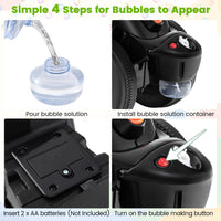 INFANS Ride on Push Car, Foot-to-Floor Sliding Car for Toddlers Kids Motorcycle with Bubble Maker, 3 Wheels Ride on Toys