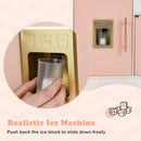 INFANS Kids Kitchen Playset Cooking Toy Kitchen Set with Coffee Machine Stove Removable Sink Microwave Storage Cabinet