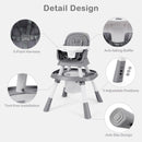 INFANS 9 in 1 High Chair, Convertible Baby Highchair, Table and Chair Set Building Block Infant Dining Booster Seat