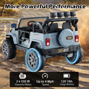 INFANS 2 Seater Ride on Truck, 12V Battery Powered Electric Vehicle for Kids with Remote Control, Power Display, LED Lights