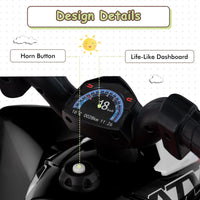 Infans Kids Ride on ATV, 6V Electric Vehicle for Toddlers, 4 Wheeler Battery Powered Motorized Quad Toy Car