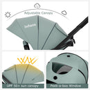 INFANS 2 in 1 Baby Stroller, High Landscape Infant Stroller, Foldable Pushchair