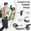 INFANS Kick Scooter for Adults Teens, Big Wheels Foldable Scooter  Ages 10+ Kids Youth