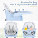 INFANS 8 in 1 Baby High Chair, Convertible Highchair for Babies and Toddlers, Infant Dining Booster Seat, Kids Stool Table Chair Set