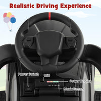 INFANS 3 in 1 Ride on Push Car, Licensed Lamborghini Baby Stroller Sliding Walking Car with Push Handle