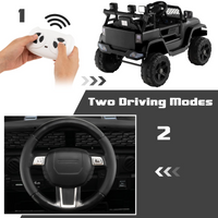 12V Electric Vehicle Car with Remote Control, Toddlers Battery Powered Toy with 2 Speeds, Spring Suspension INFANS