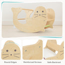 INFANS Climbing Toys for Toddlers, 3 in 1 Pikler Montessori Wooden Arch Climber Rocker Ladder, Indoor Kids Activity Climb Toy