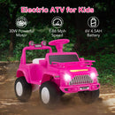 INFANS Kids Ride on Car, 6V Battery Powered Electric Vehicle ATV for Toddlers with Foot Pedal, Music
