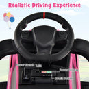 INFANS 3 in 1 Ride on Push Car, Licensed Lamborghini Baby Stroller Sliding Walking Car with Push Handle