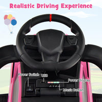 INFANS 3 in 1 Ride on Push Car, Licensed Lamborghini Baby Stroller Sliding Walking Car with Push Handle