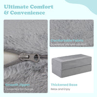 INFANS Modular Kids Play Couch, Toddler Sectional Fort Building Sofa for Playroom, Bedroom, Convertible Soft Foam Furniture