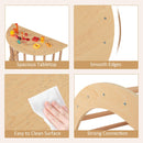 INFANS 6 in 1 Montessori Wooden Arch Climber Rocker with Cushion