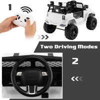 12V Electric Vehicle Car with Remote Control, Toddlers Battery Powered Toy with 2 Speeds, Spring Suspension INFANS
