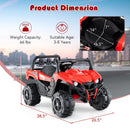 INFANS 12V Ride on Car UTV, Battery Powered Off-Road Kids Electric Vehicles with Remote Control, Music, Horn, MP3, Lights